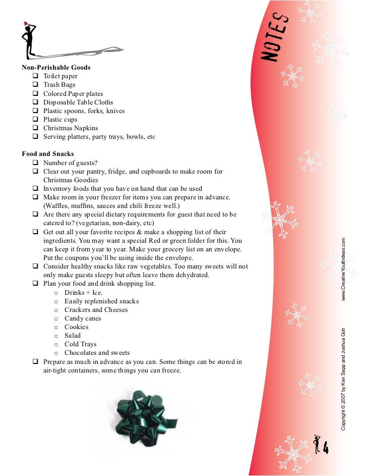 Christmas Party Checklist