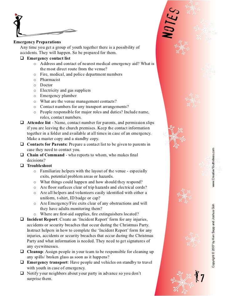 Christmas Party Checklist