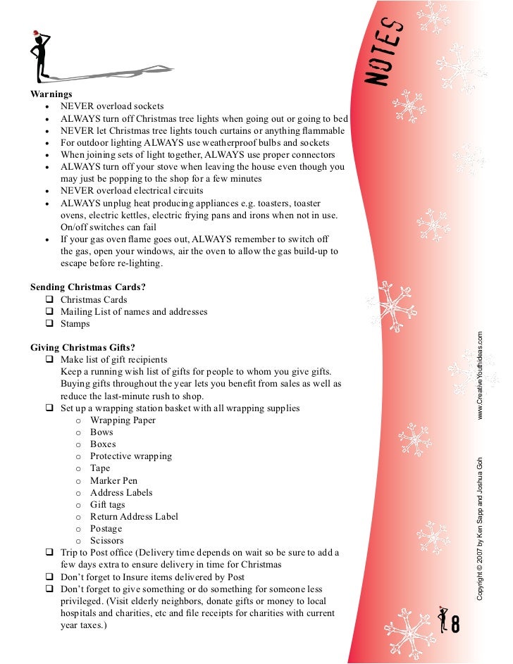 Christmas Party Checklist