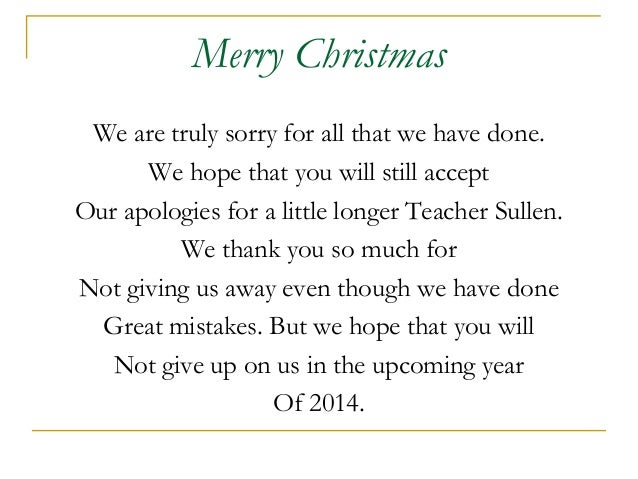 christmas party message from my benevolent students christmas message for teachers