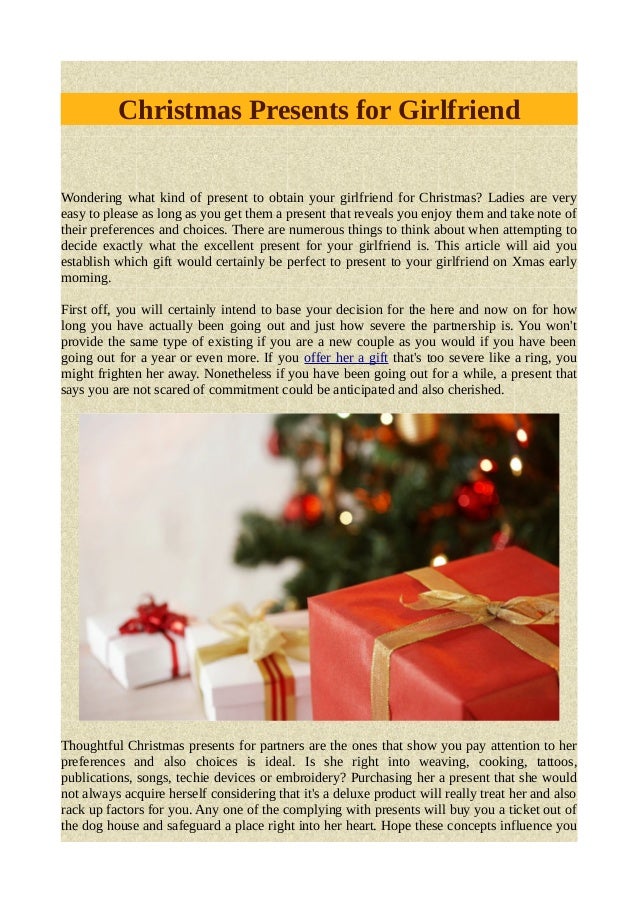 christmas presents for girlfriend