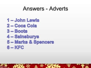 Answers - Adverts
 