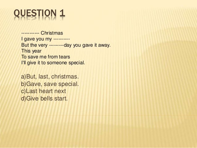 Christmas quiz