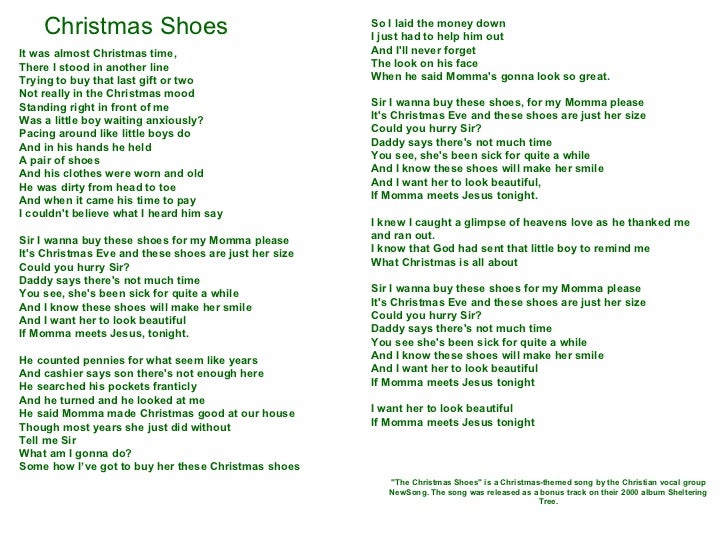 christmas shoes it was almost christmas time there i stood in another line trying to - Song Christmas Shoes christmas shoes it was almost christmas time there i stood in another line trying to - Song Christmas Shoes