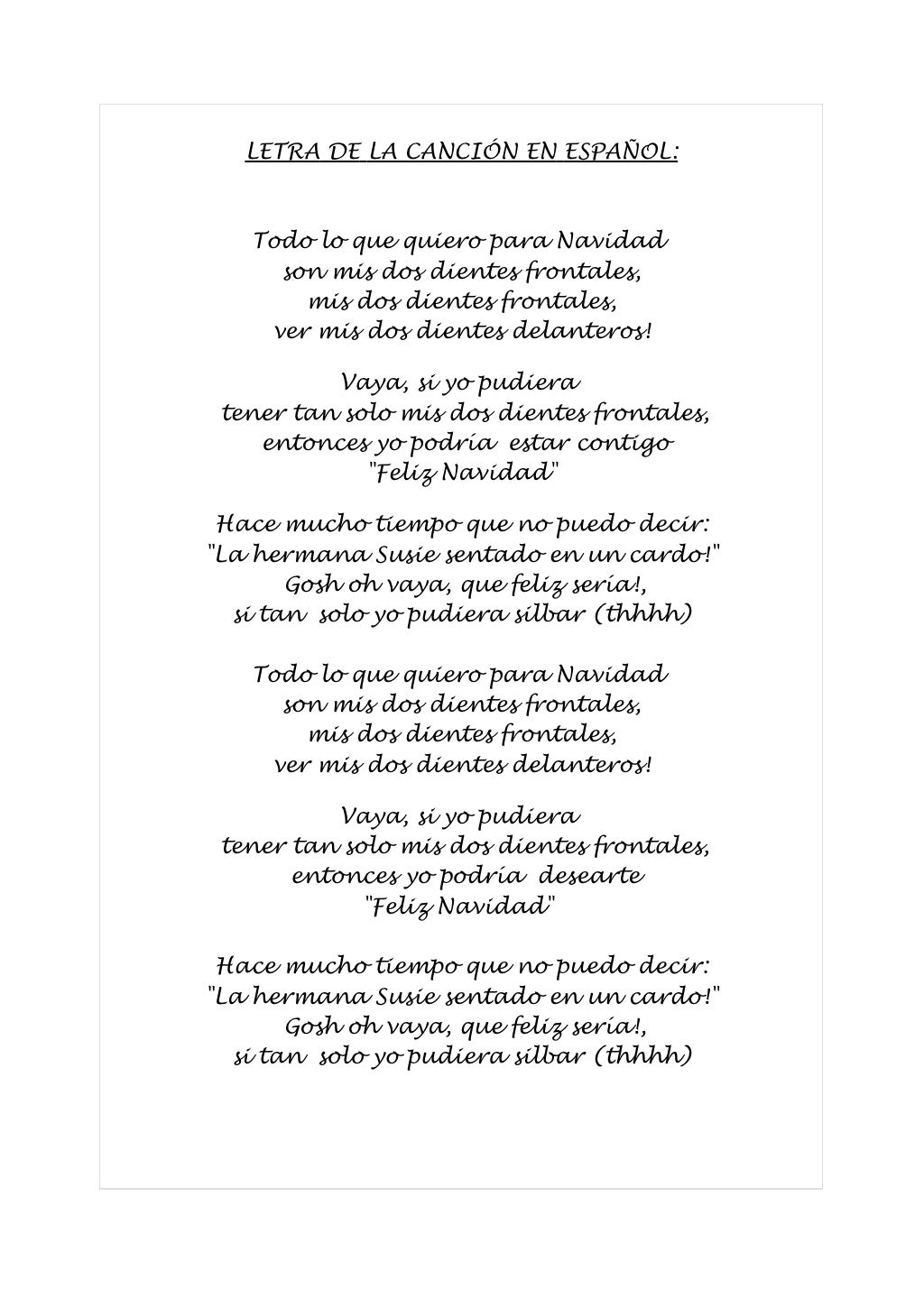 Christmas song 2011