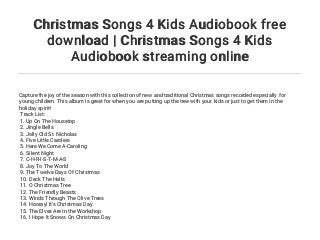 Christmas Songs 4 Kids Audiobook free download | Christmas Songs 4 Ki…