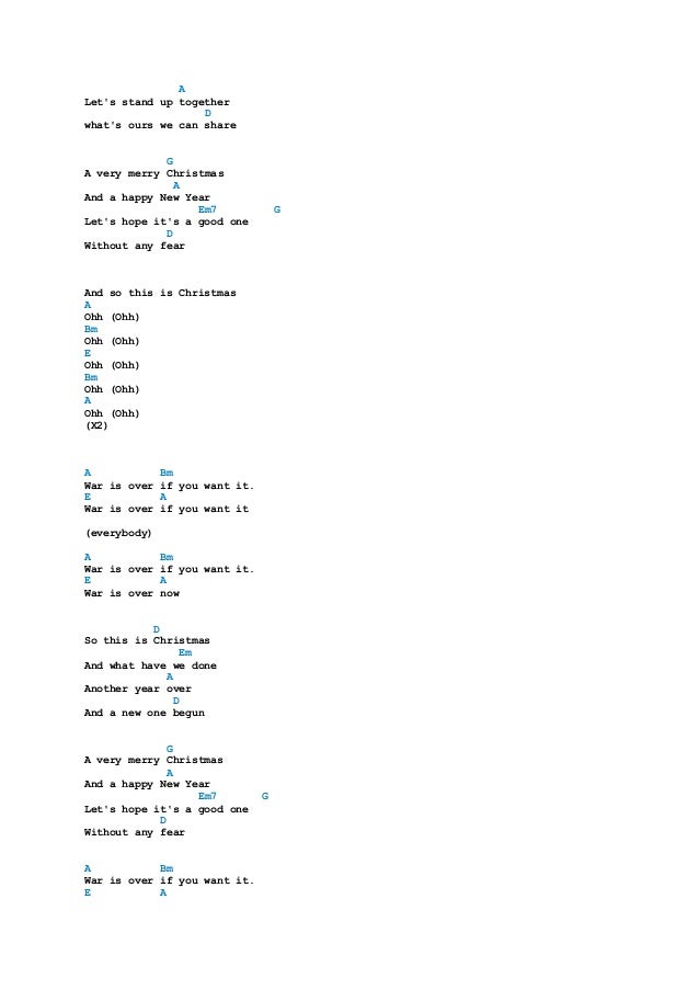 christmas songs chords merry christmas baby chords