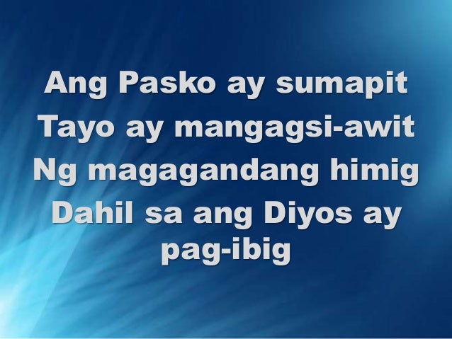 Christmas Songs Tagalog Compilation