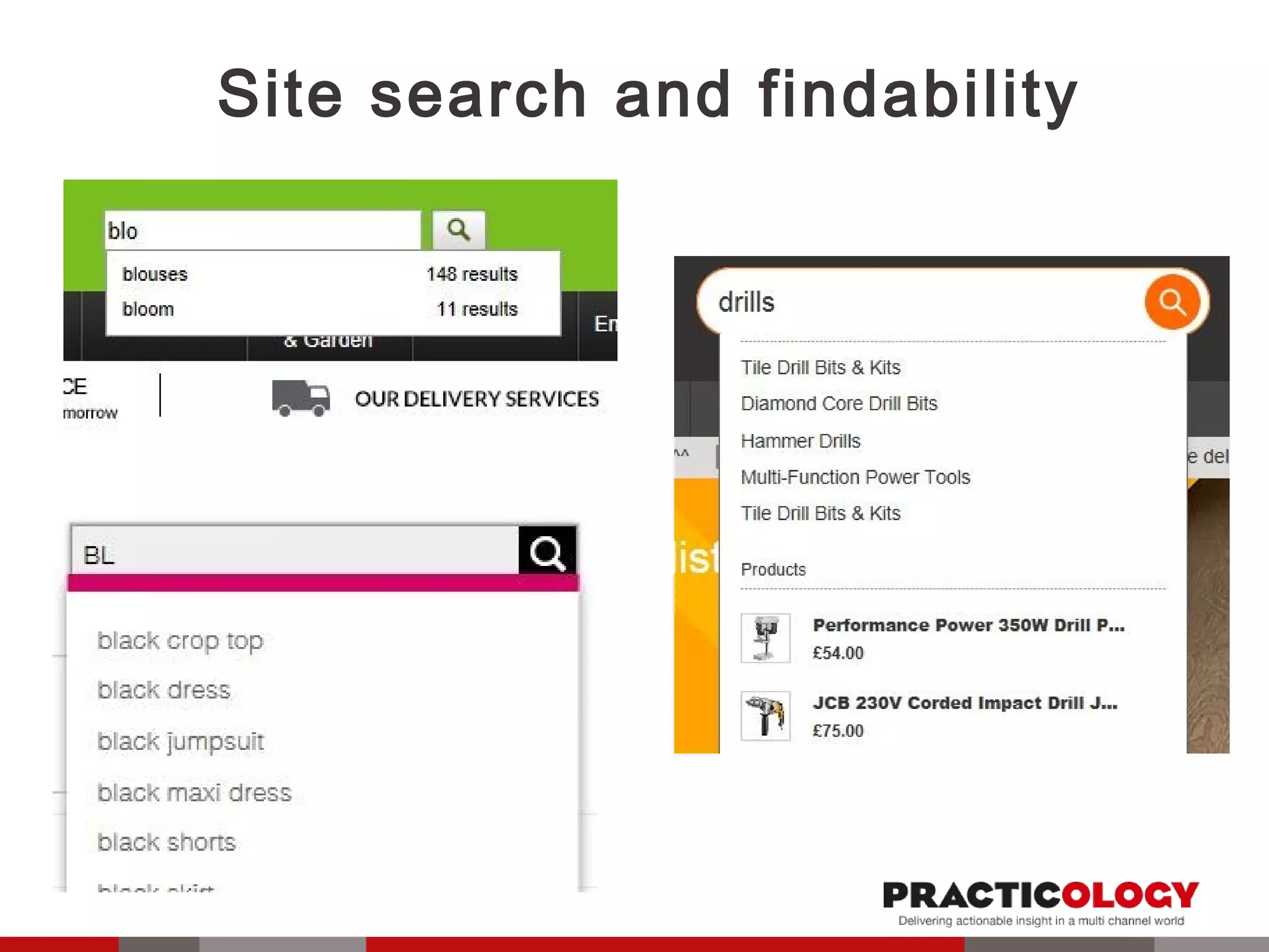 Site search and findability 
 