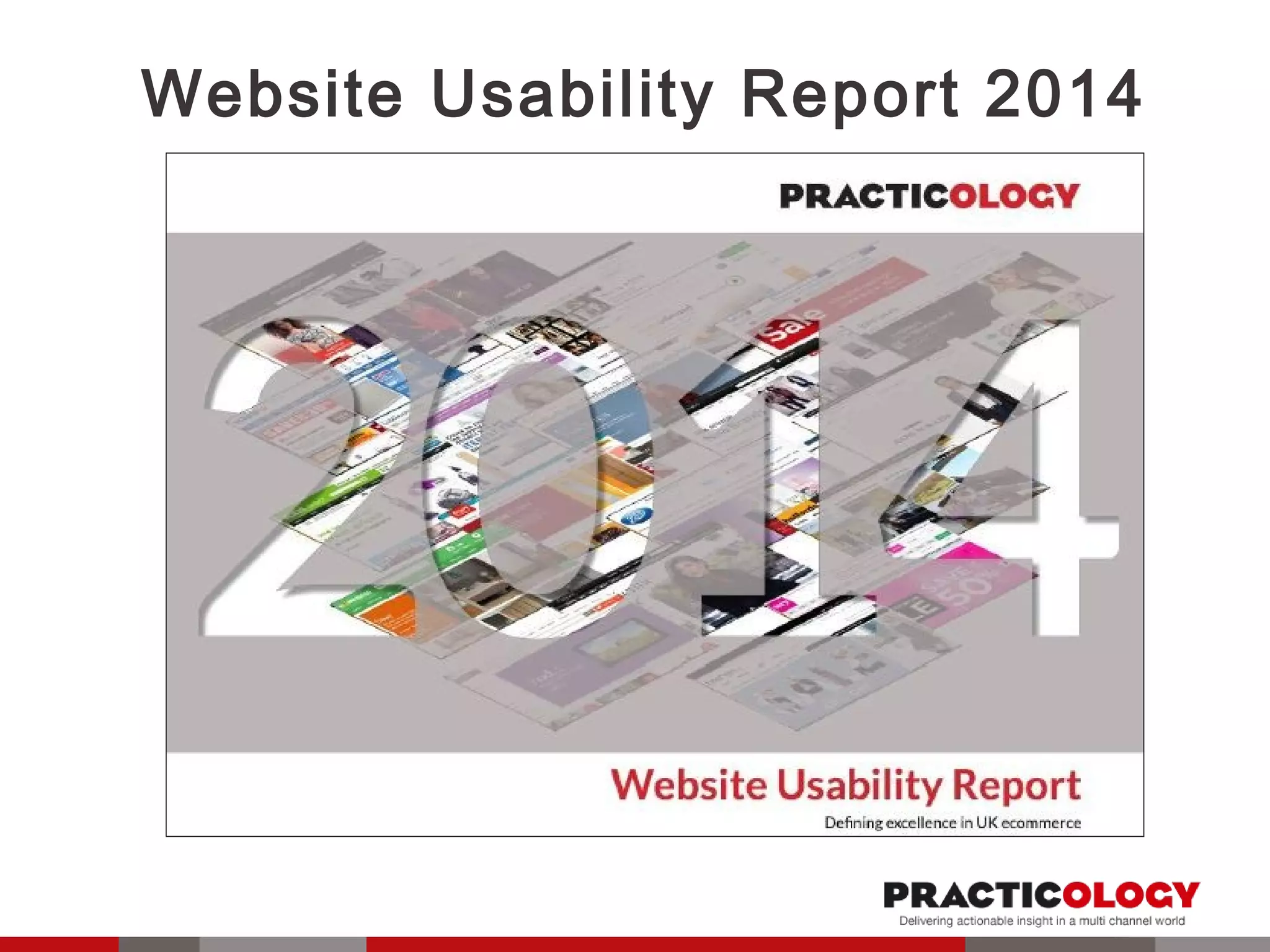 Website Usability Report 2014 
 