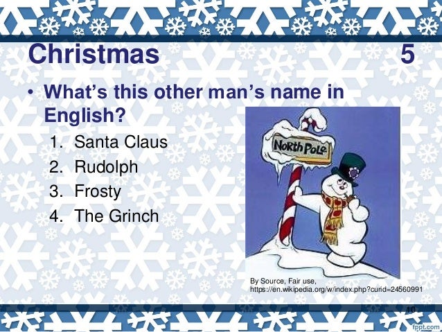 Christmas trivia 2017