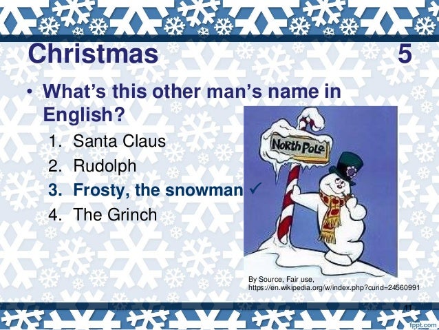 Christmas trivia 2017