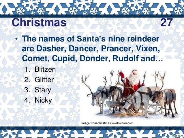 Christmas trivia 2017