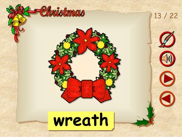 Christmas vocabulary game
