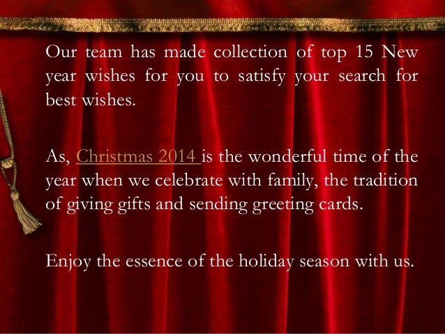 Christmas wishes and greetings