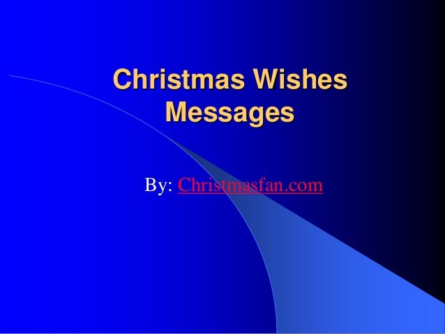 Christmas wishes messages