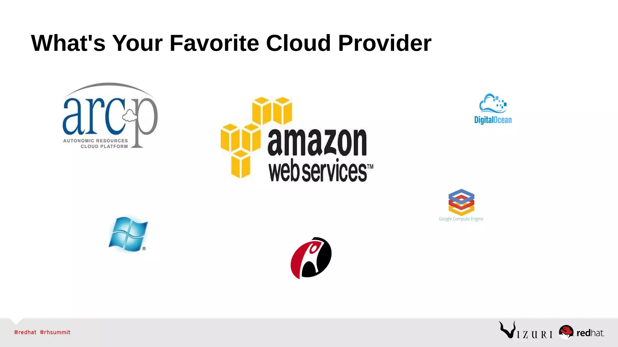 What's Your Favorite Cloud Provider
 