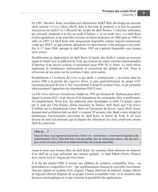 Christophe Blaess Shells Linux Et Unix Par La Pratique Eyrolles I