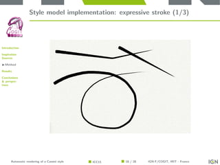 Introduction
Inspiration
Sources
Method
Results
Conclusions
& perspec-
tives
Style model implementation: expressive stroke...