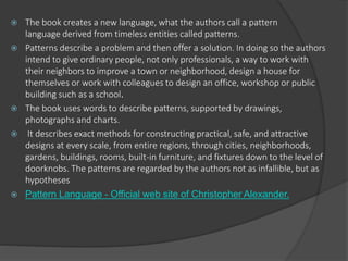 Christopher alexander | PPTX