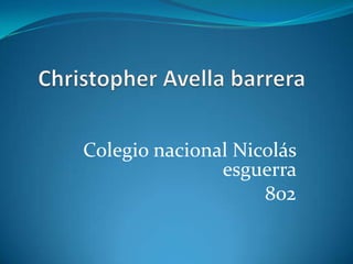 Colegio nacional Nicolás
esguerra
802
 