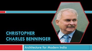Architecture for Modern India
 