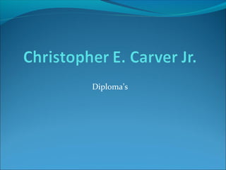 Diploma’s
 