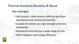 AMMONIA RECOVERY FROM WASTEWATER – TECHNOLOGY AND USES