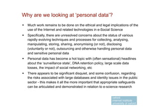 Christopher Millard Legally Compliant Use Of Personal Data In E Social ...