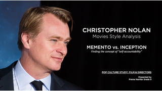 Christopher Nolan - Memento vs Inception