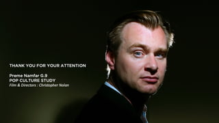 Christopher Nolan - Memento vs Inception