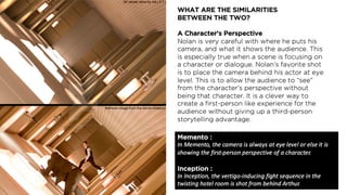 Christopher Nolan - Memento vs Inception