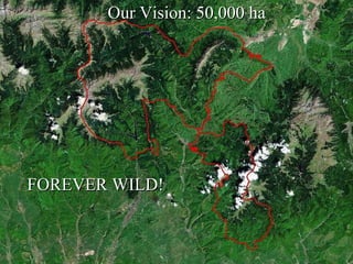Our Vision: 50,000 ha FOREVER WILD! 