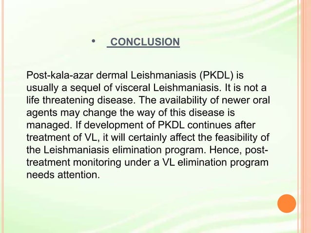 case presentation on post kala azar dermal leishmaniasis (PKDL) | PPTX ...
