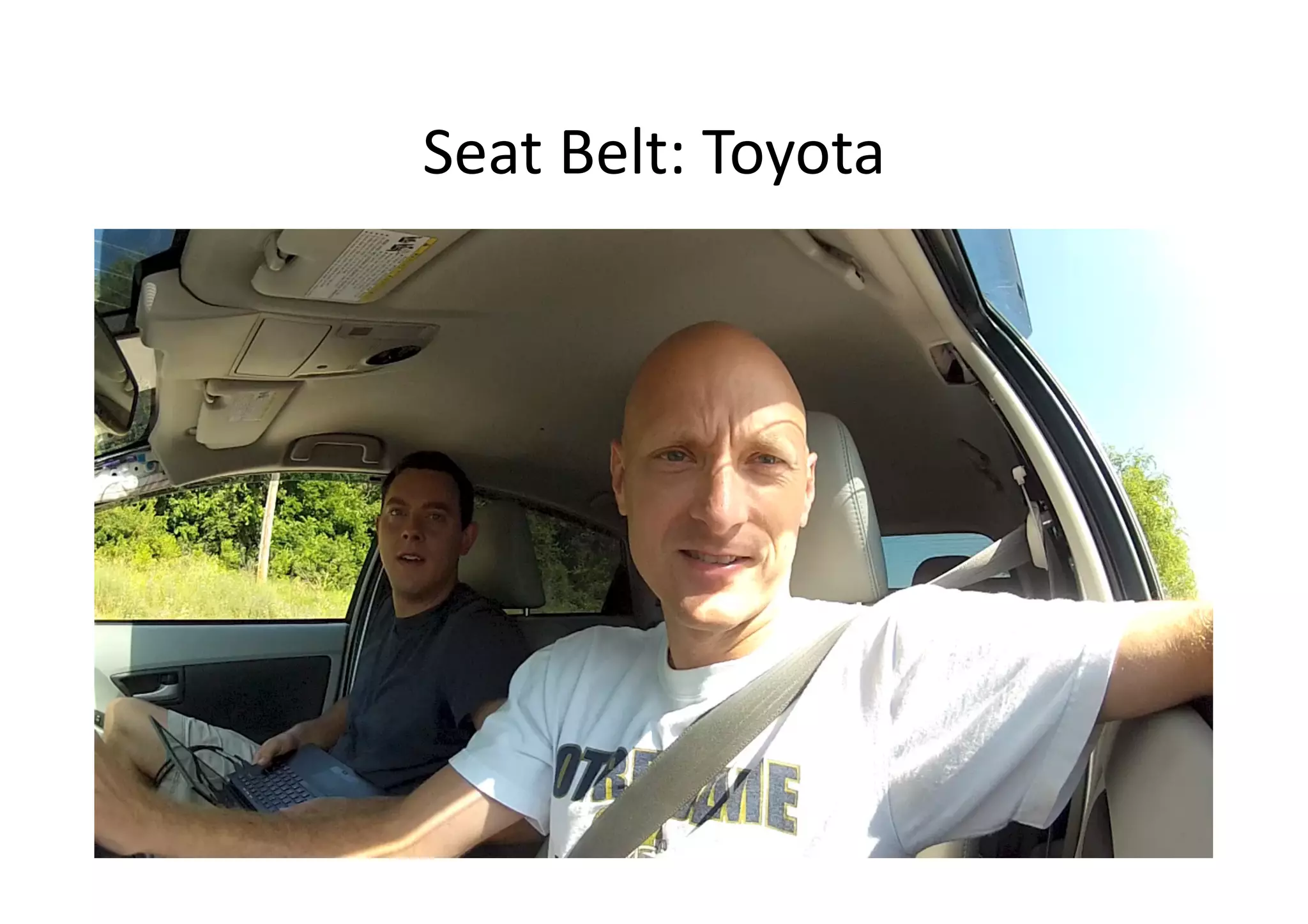 Seat	
  Belt:	
  Toyota	
  
 