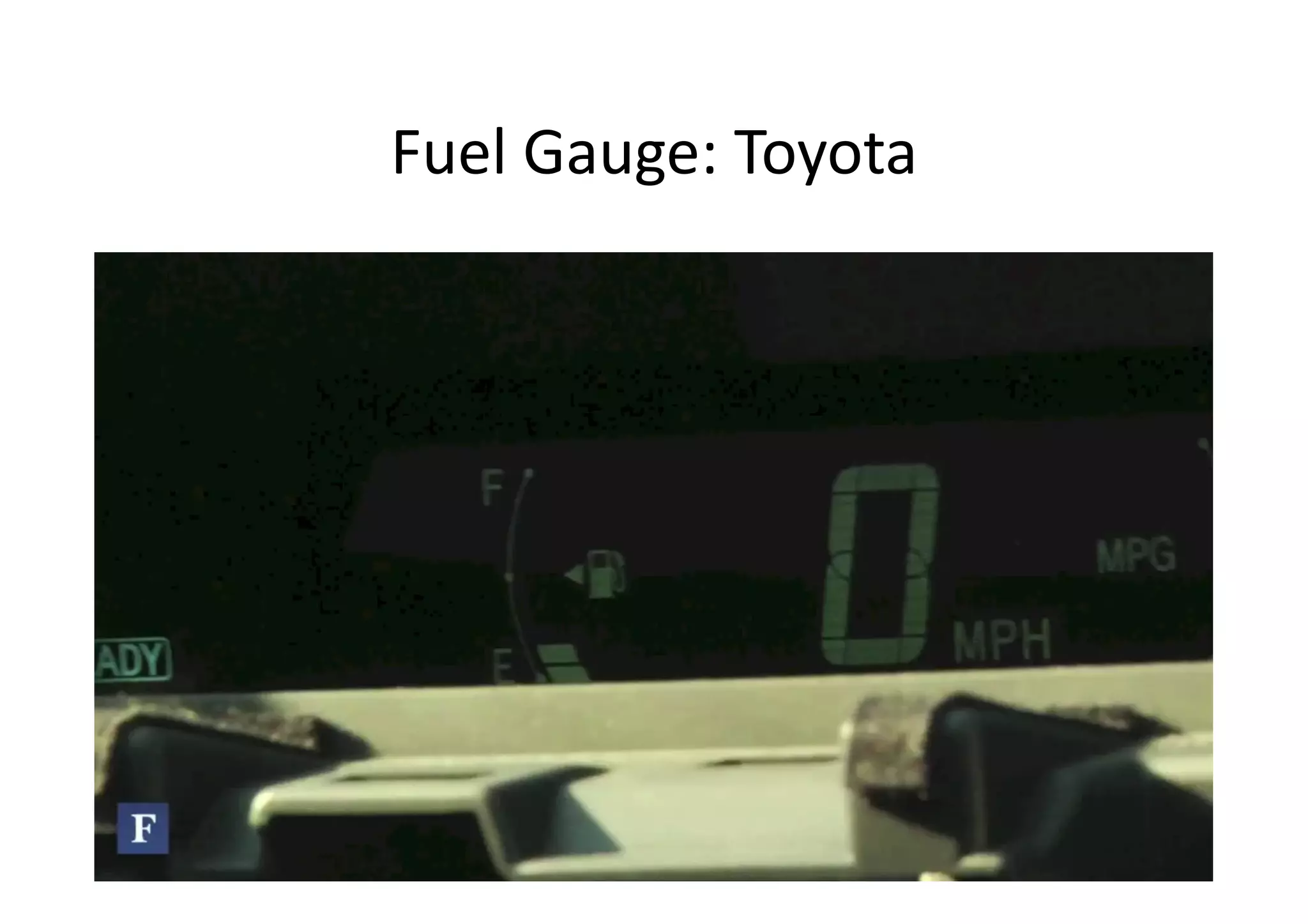 Fuel	
  Gauge:	
  Toyota	
  
 