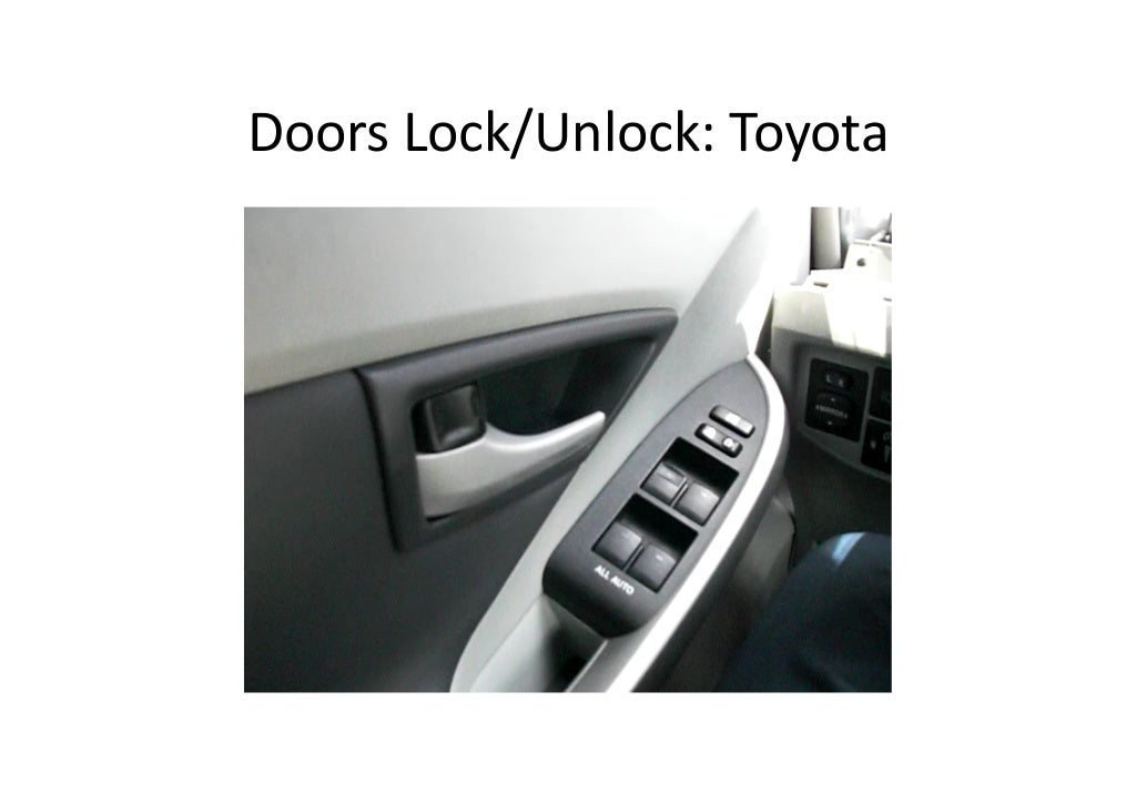 Doors Lock/Unlock Toyota