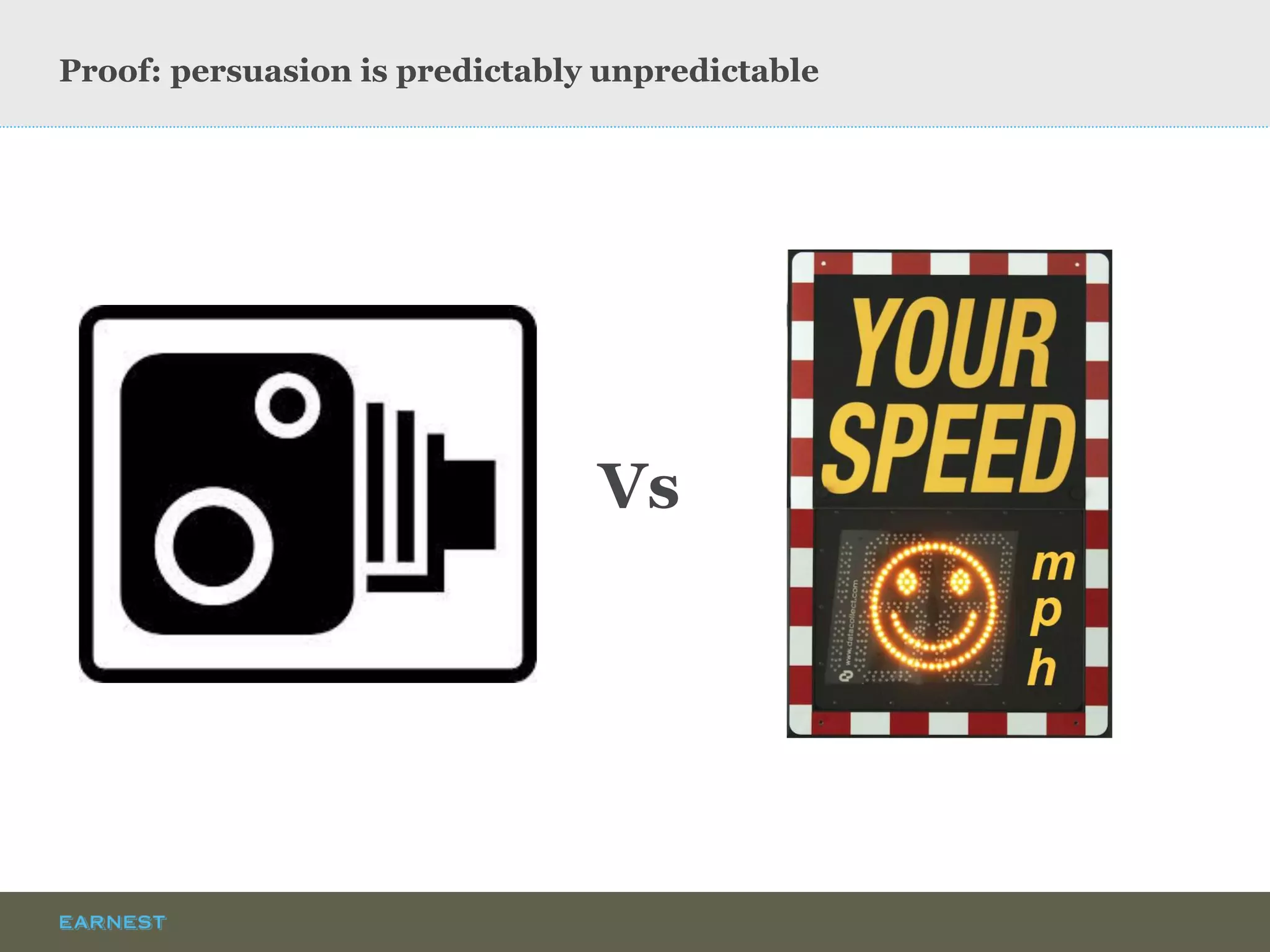 Proof: persuasion is predictably unpredictable 
Vs  