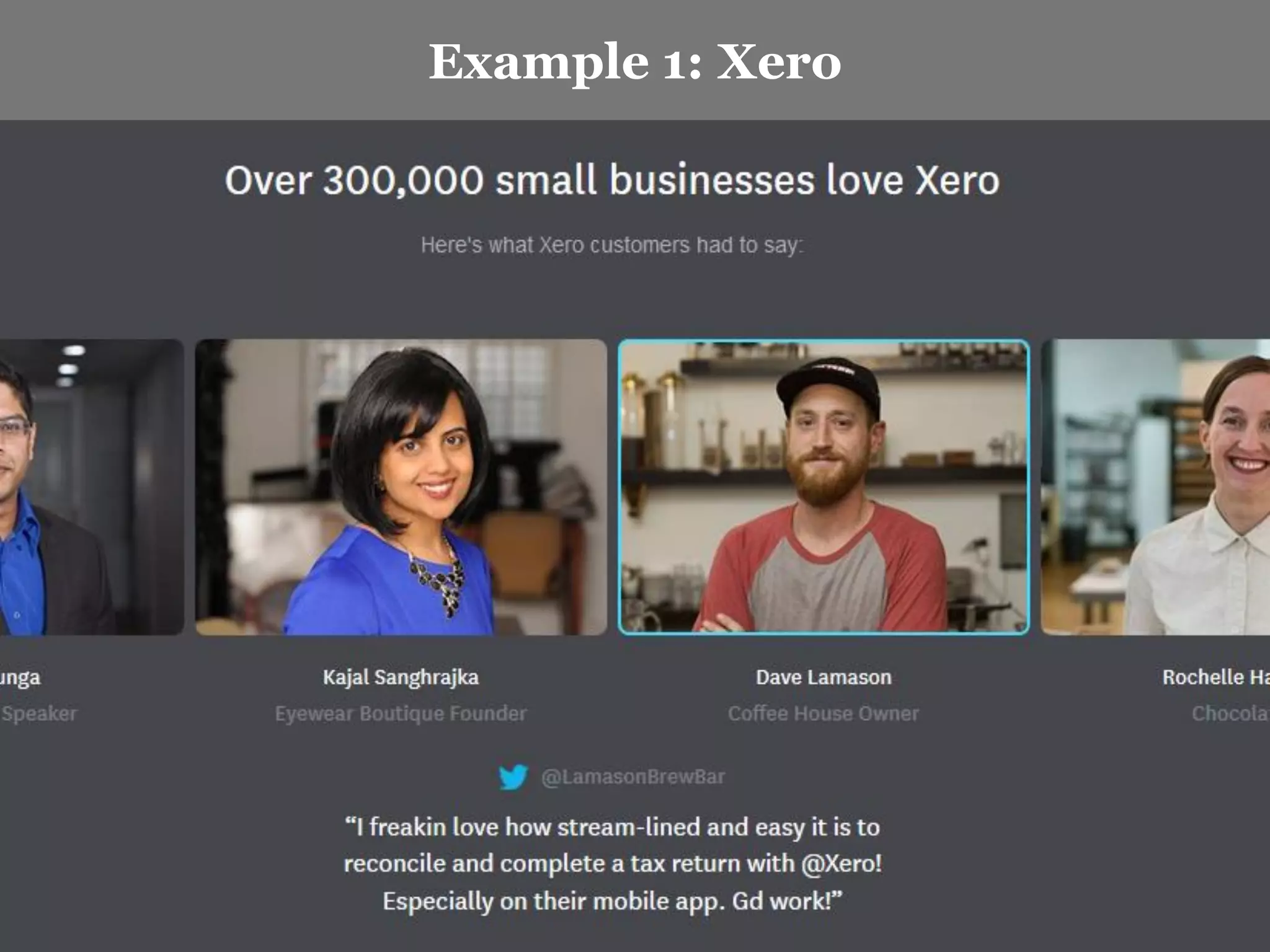 Example 1: Xero  