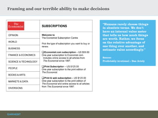 Framing and our terrible ability to make decisions  