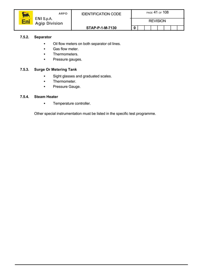 Well test procedures manual PDF