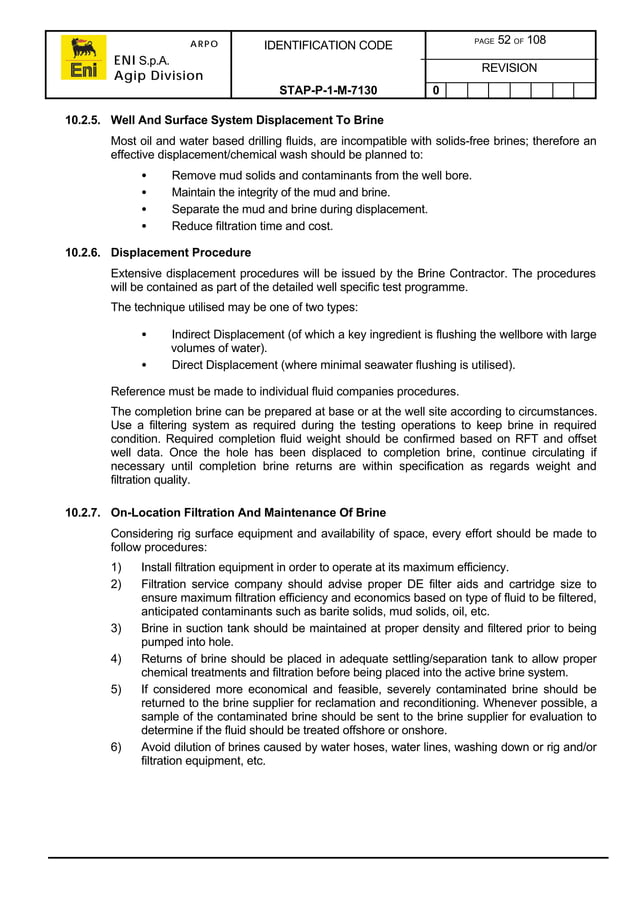 Well test procedures manual PDF