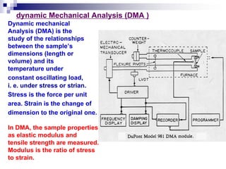 lecture notes of thermal analysis in power points | PDF