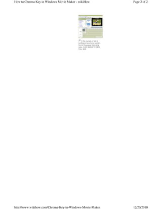 Chroma key-in-windows-movie-maker | PDF