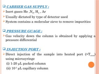 T Inert Gas Injection CHROMATOGRAPHIC technique and gel electo | PPTX