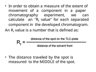 Chromatography R Value Chromatographic Techniques for modern pharmaceutics.pptx