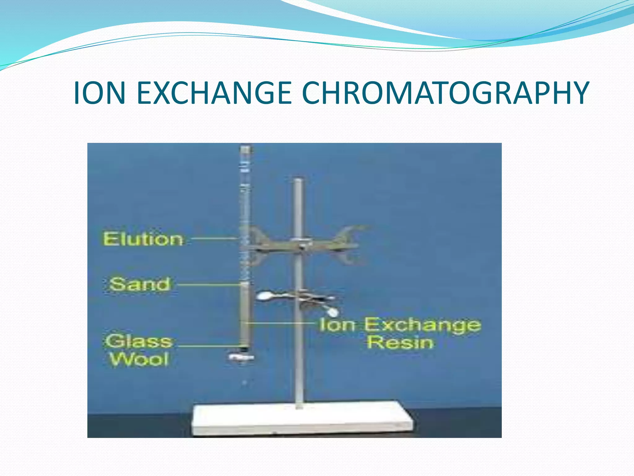 ION EXCHANGE CHROMATOGRAPHY
 