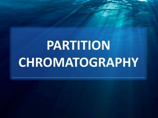 PARTITION
CHROMATOGRAPHY
 