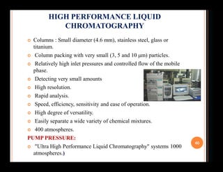 Chromatography and Its Types | PPT