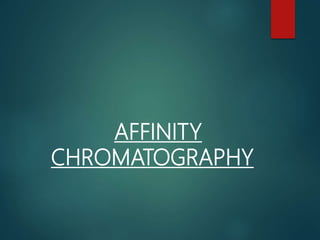 AFFINITY
CHROMATOGRAPHY
 